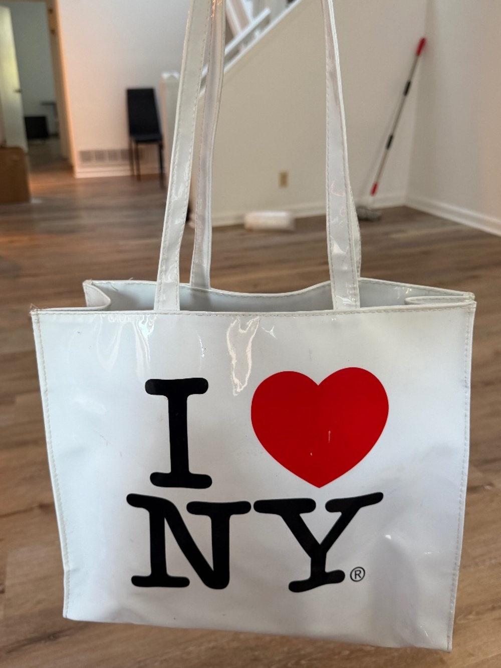 Vintage I❤️NY vinyl bag